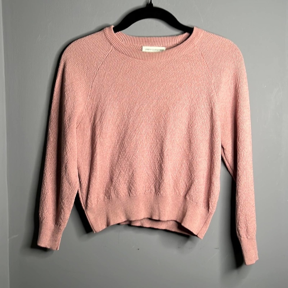 Urban Outfitters Mauve Cropped Crewneck Sweater Size Medium